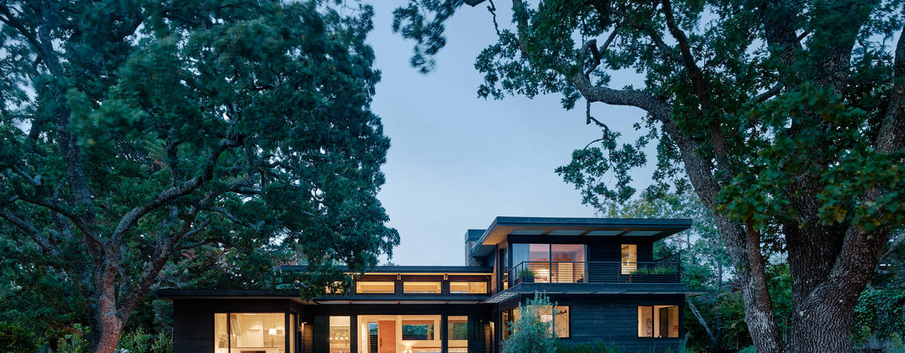 Portola Valley Ranch, Feldman Architecture Feldman Architecture Casas modernas Madera Acabado en madera