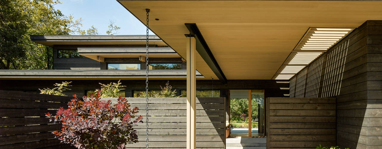 Portola Valley Ranch, Feldman Architecture Feldman Architecture Maisons modernes Bois