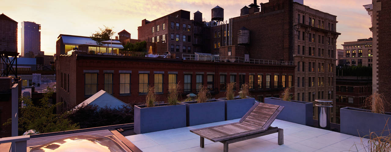 Soho Penthouse, SA-DA Architecture SA-DA Architecture Moderne balkons, veranda's en terrassen