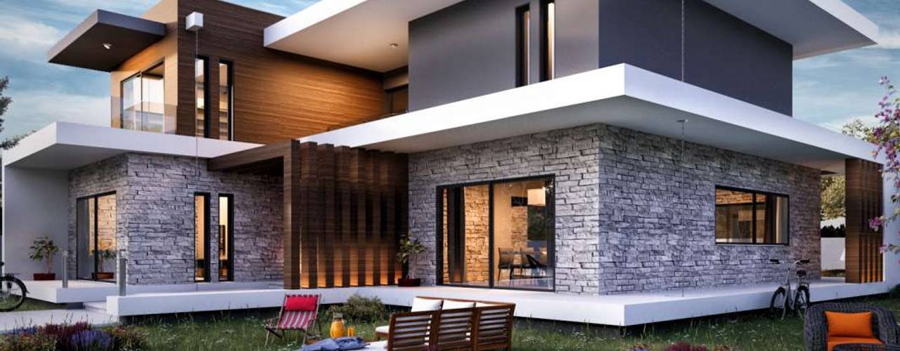 Güzelbahçe Villa, VERO CONCEPT MİMARLIK VERO CONCEPT MİMARLIK Moderne huizen