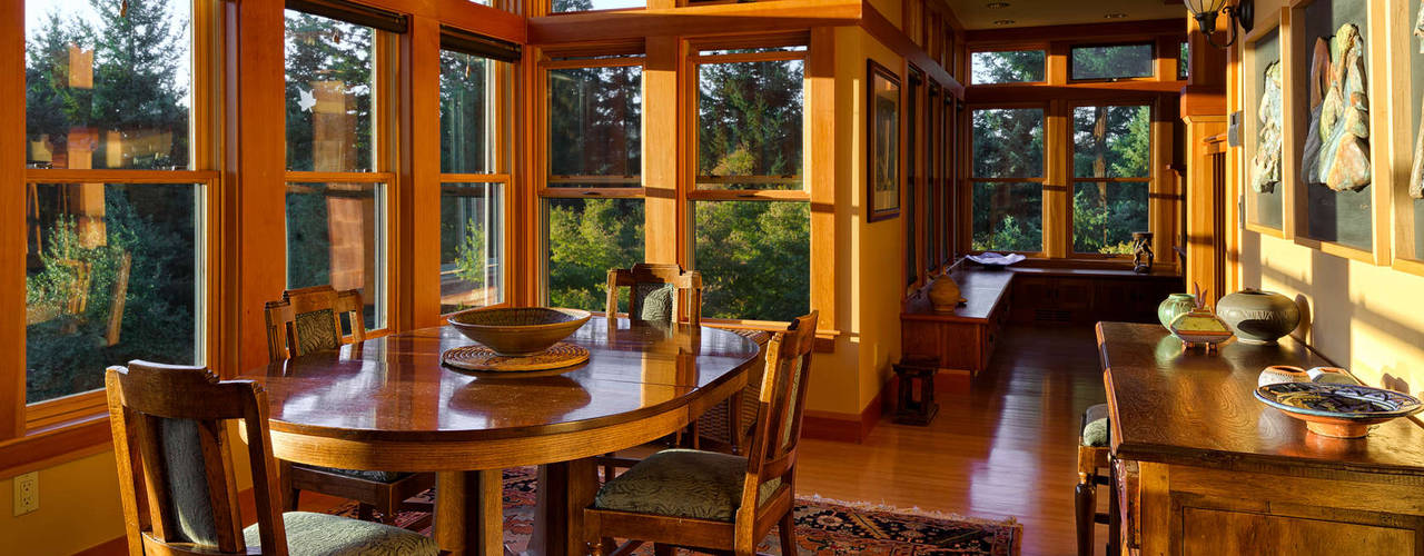 Patricia K Emmons | Rural Oregon Craftsman Home | Yamhill, OR, Chibi Moku Architectural Films Chibi Moku Architectural Films Modern dining room Wood Wood effect