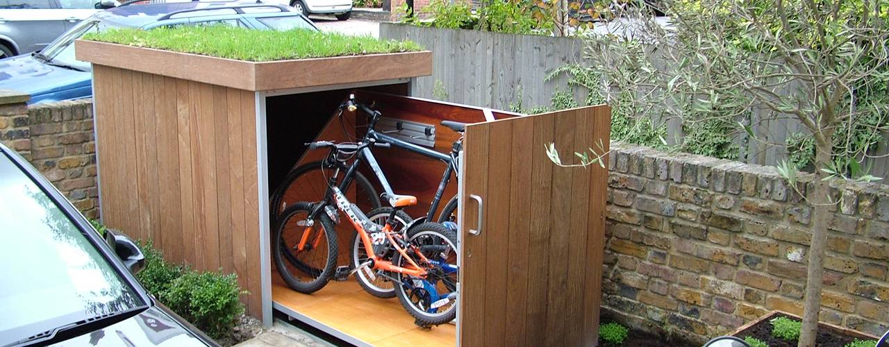 Bicycle Storage, TreeSaurus TreeSaurus Garages/schuren Massief hout Bruin