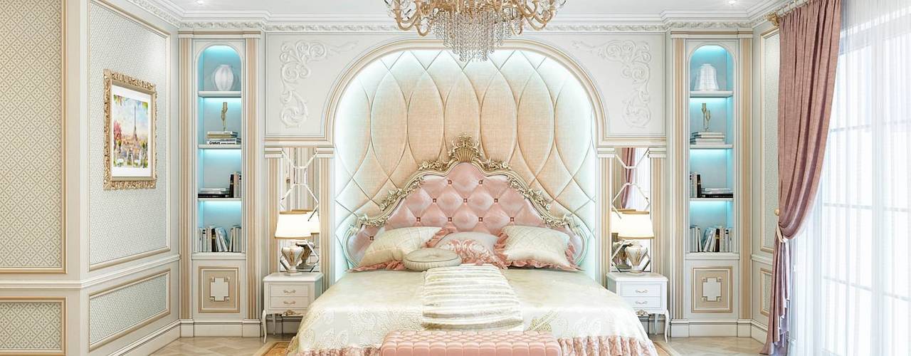 Beautiful bedroom Interior of Katrina Antonovich, Luxury Antonovich Design Luxury Antonovich Design 클래식스타일 침실