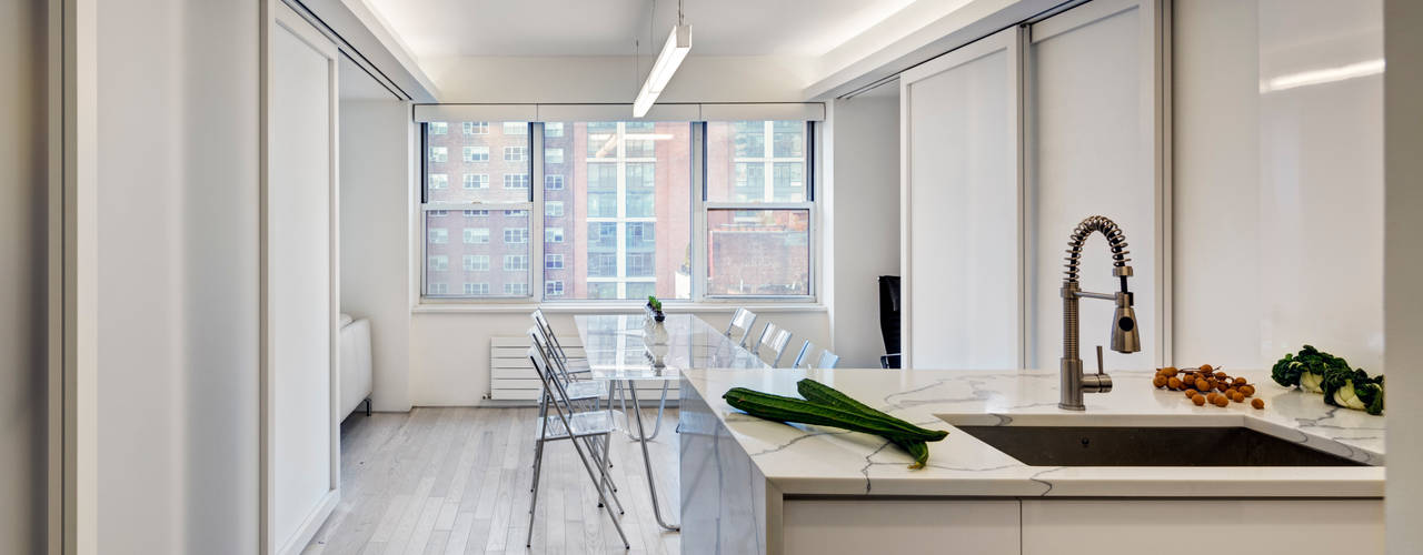 Murray Hill Remodel, New York City, Lilian H. Weinreich Architects Lilian H. Weinreich Architects Dining room
