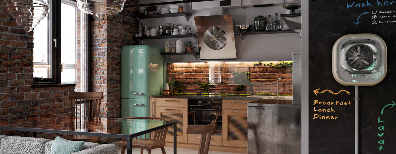 homify Dapur Gaya Industrial