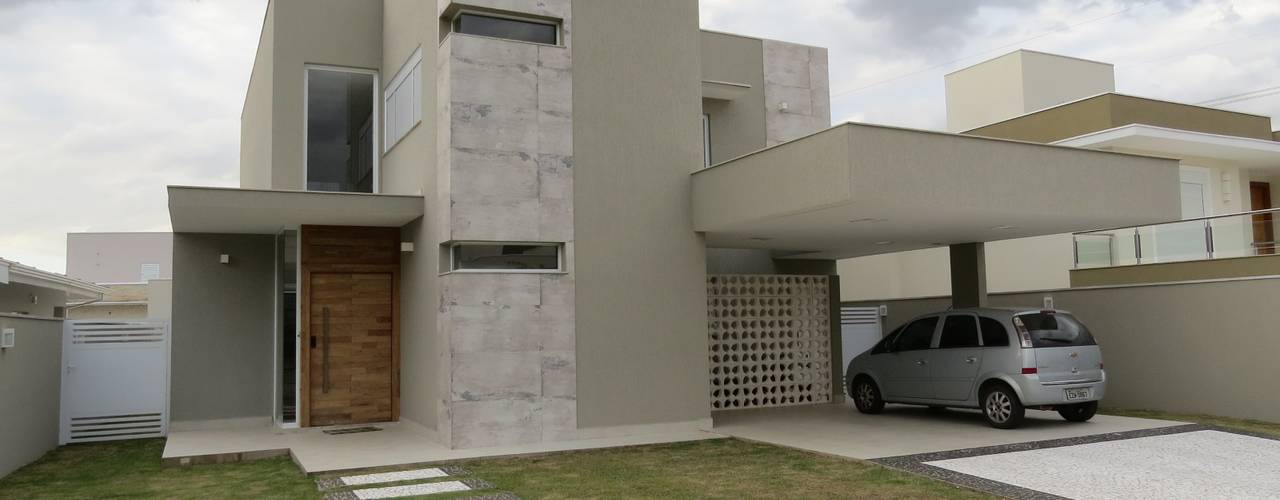 Residencia Reserva da Serra, Habitat arquitetura Habitat arquitetura บ้านและที่อยู่อาศัย เซรามิค Grey