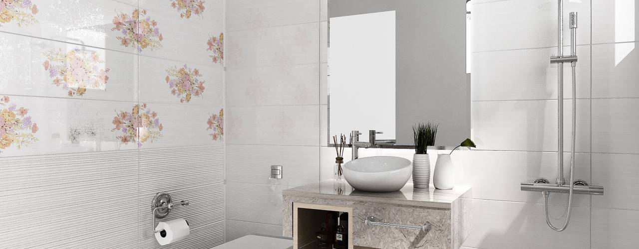 homify Baños de estilo clásico Azulejos