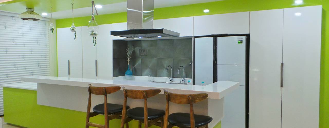 Bungalow , Shadab Anwari & Associates. Shadab Anwari & Associates. 現代廚房設計點子、靈感&圖片