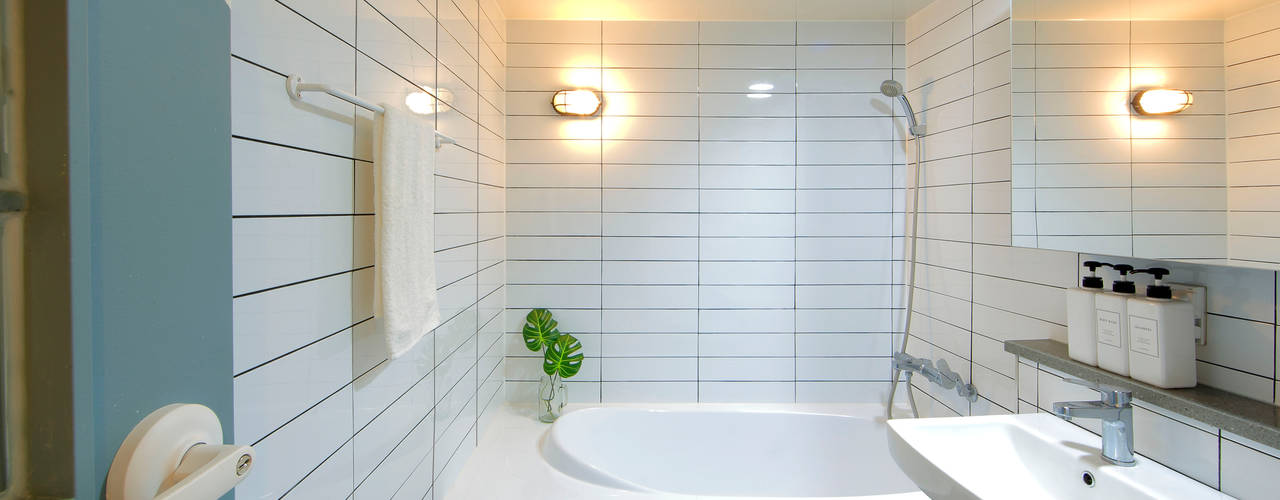 울산 J 씨 주거, designvom designvom Modern bathroom