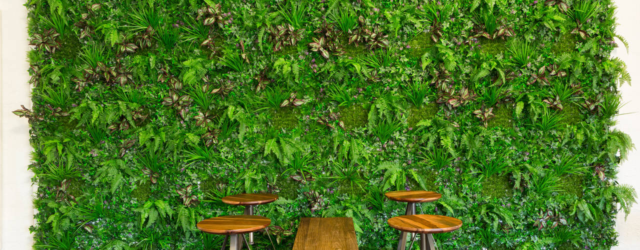 Artificial Greenery Wall For Indoor & Outdoor Landscape, Sunwing Industries Ltd Sunwing Industries Ltd Interior garden Plastic