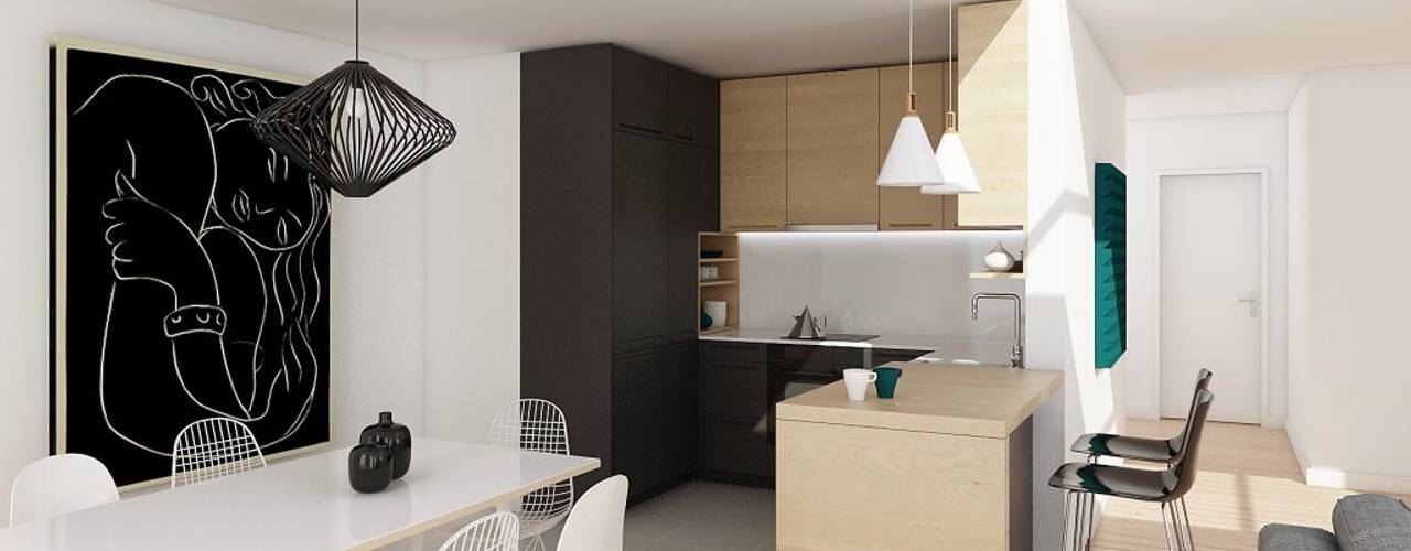 APARTAMENTO - T3 DUPLEX - ESTRELA, EU LISBOA EU LISBOA Cocinas de estilo mediterráneo