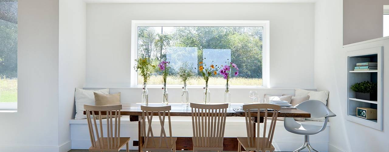 Passive House Retreat, ZeroEnergy Design ZeroEnergy Design Modern dining room