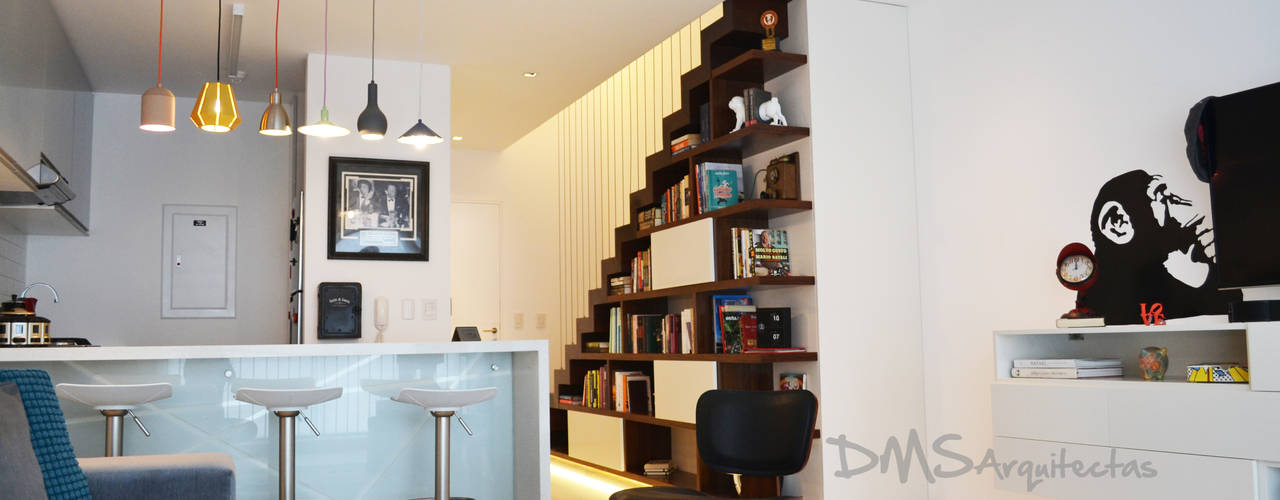 Departamento Barranco, DMS Arquitectas DMS Arquitectas Livings modernos: Ideas, imágenes y decoración