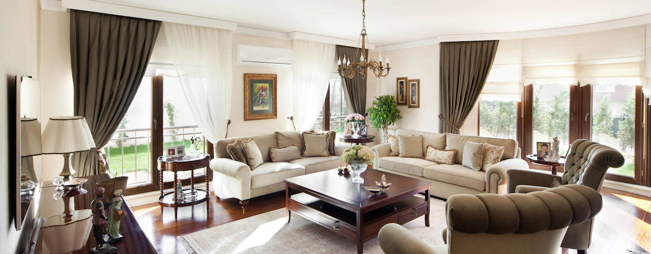 Bursa Misspark Villa, Öykü İç Mimarlık Öykü İç Mimarlık Salas de estar clássicas
