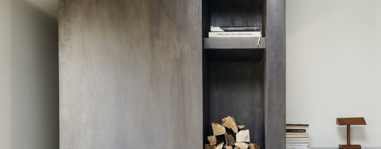 homify Salas de estilo moderno Concreto