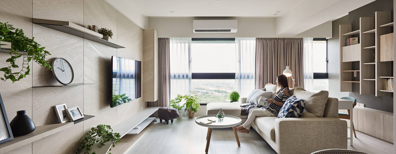 K-HOUSE, 思維空間設計 思維空間設計 Minimalist living room