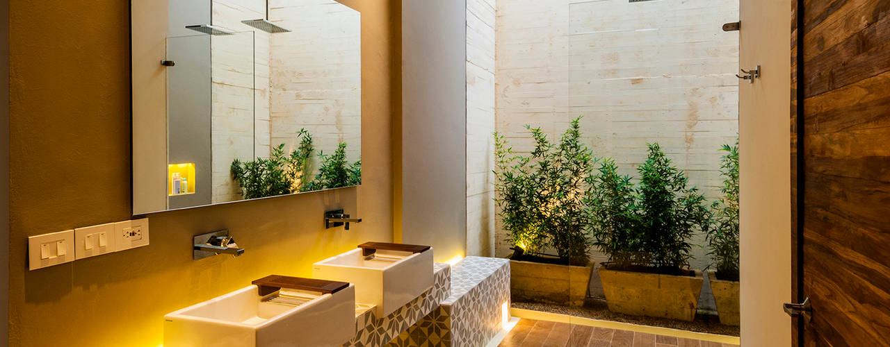 Casa 7A, Arquitectura en Estudio Arquitectura en Estudio Modern bathroom سرامک