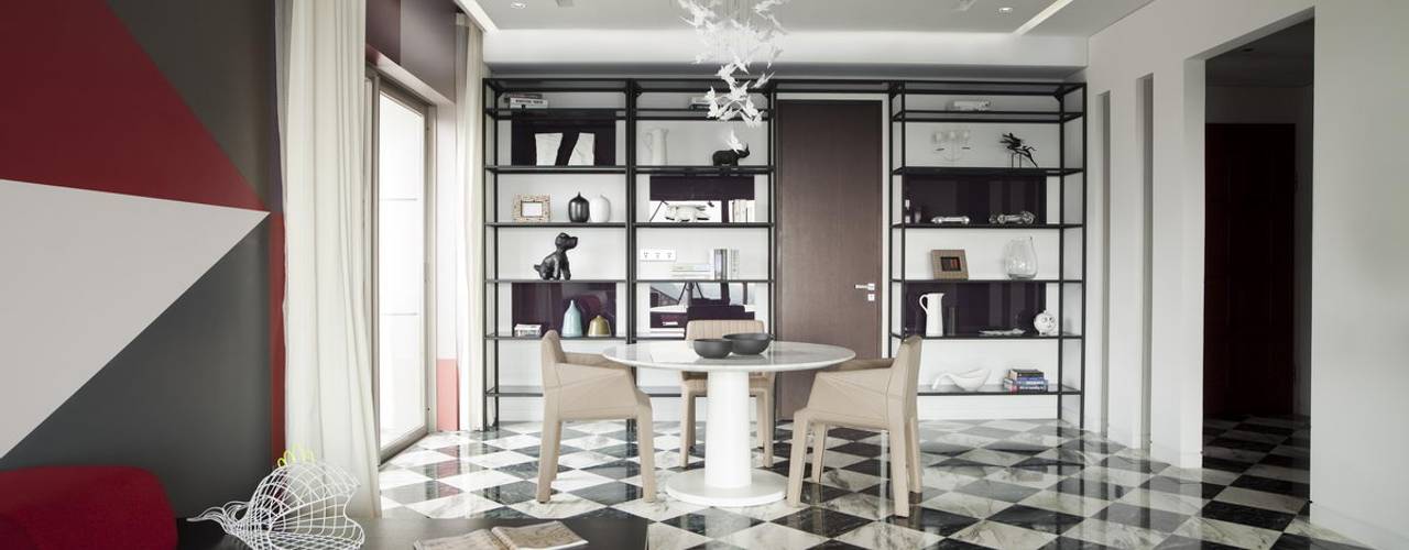 Apartment in Shenzhen, China, Sergio Mannino Studio Sergio Mannino Studio ห้องทานข้าว หินอ่อน