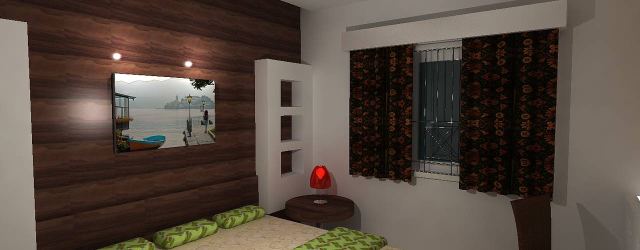 Deb Villa, Gurooji Designs Gurooji Designs Modern Bedroom
