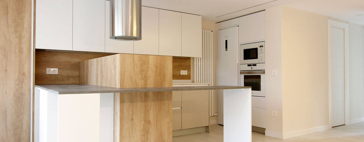 Vivienda Nórdica - Pureza y Simplicidad, Danma Design Danma Design ห้องครัว ไม้ผสมพลาสติก