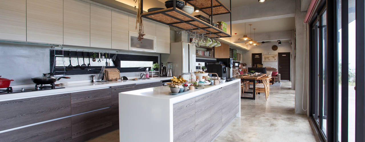 三野高台, 築里館空間設計 築里館空間設計 現代廚房設計點子、靈感&圖片