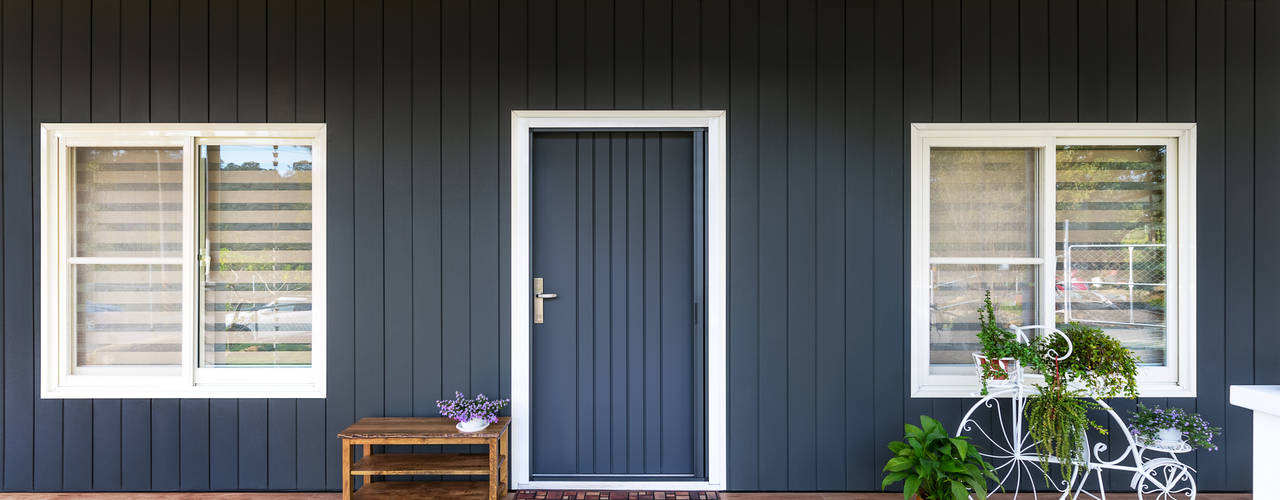 homify Country style corridor, hallway& stairs