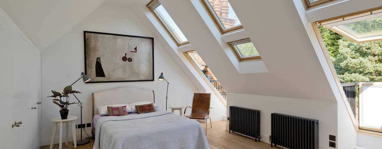 Hampstead Penthouse DDWH Architects Minimalistische Schlafzimmer