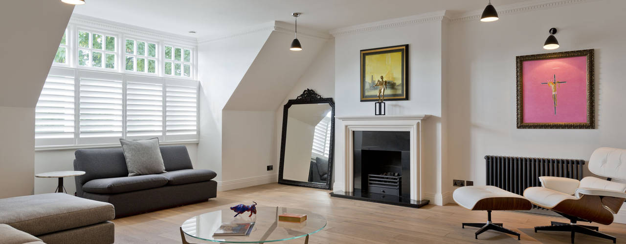 Hampstead Penthouse, DDWH Architects DDWH Architects Minimalist living room