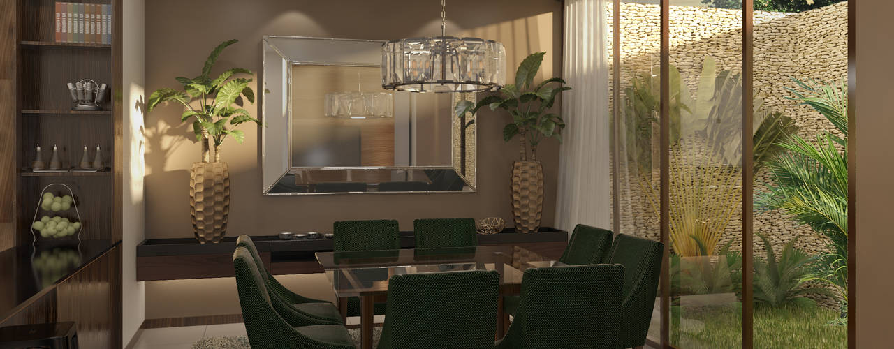 Villas T, Taller Interno Taller Interno Tropical style dining room