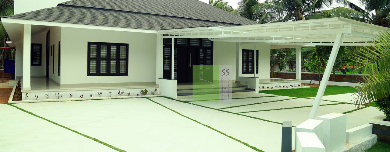 SINGLE STORY HOME, SS ARCHITECTS & ENGINEERS SS ARCHITECTS & ENGINEERS Rumah Modern