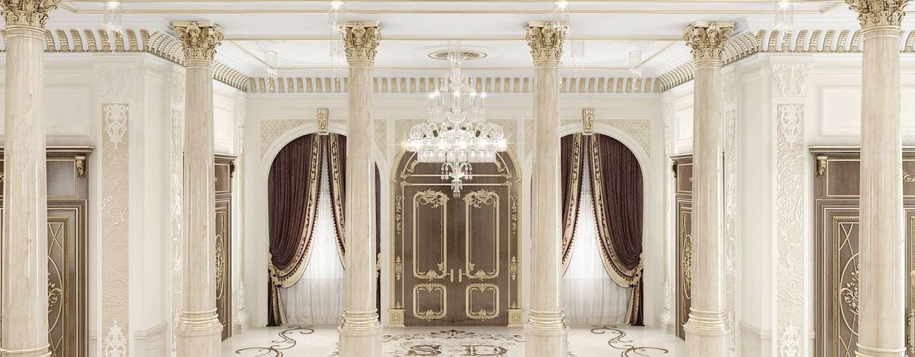 ​New era of luxury from Katrina Antonovich, Luxury Antonovich Design Luxury Antonovich Design Pasillos, vestíbulos y escaleras clásicas