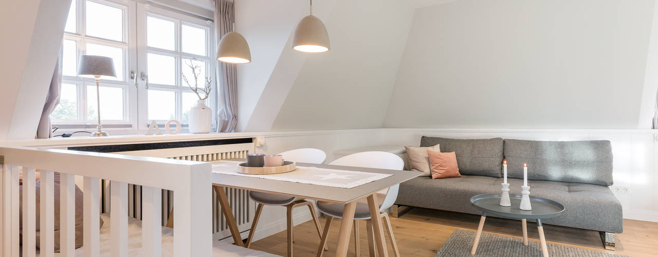 Scandi-Sytyle Ferienwohnung, Home Staging Sylt GmbH Home Staging Sylt GmbH مساحات تجارية