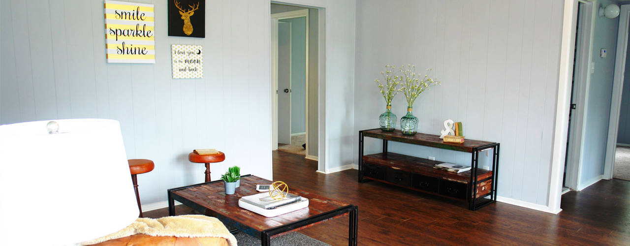 Home Staging Pecan Valley San Antonio Tx, Noelia Ünik Designs Noelia Ünik Designs Industrial style living room