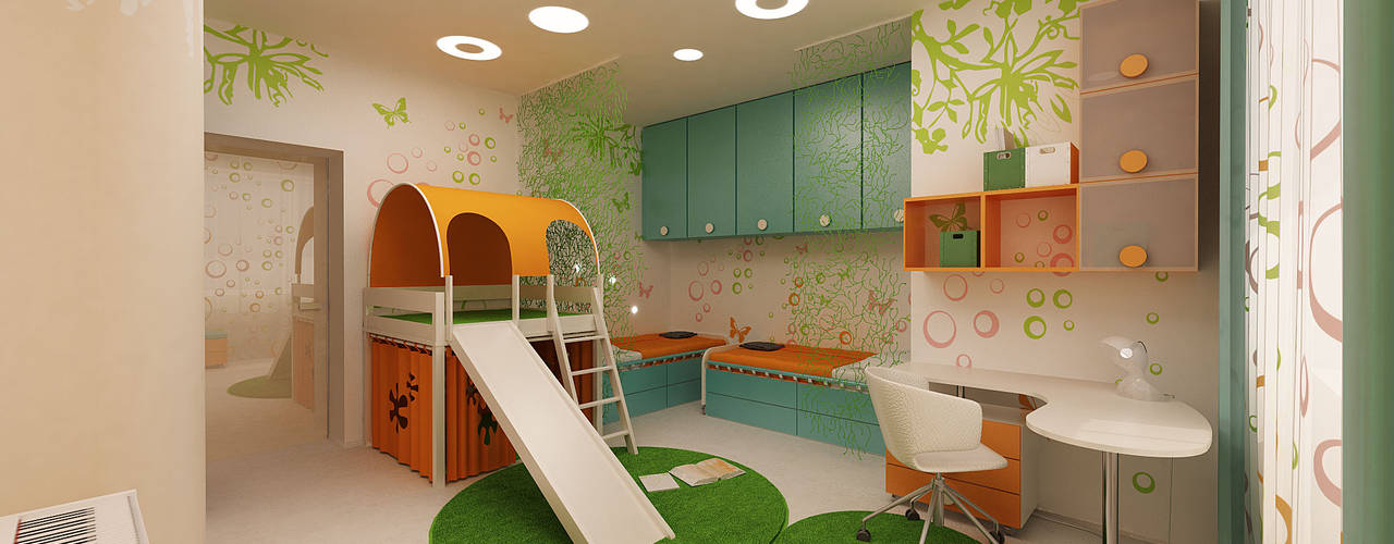 Апартаменты «ЭНЕРГИЯ ЦВЕТА», ART Studio Design & Construction ART Studio Design & Construction Stanza dei bambini eclettica