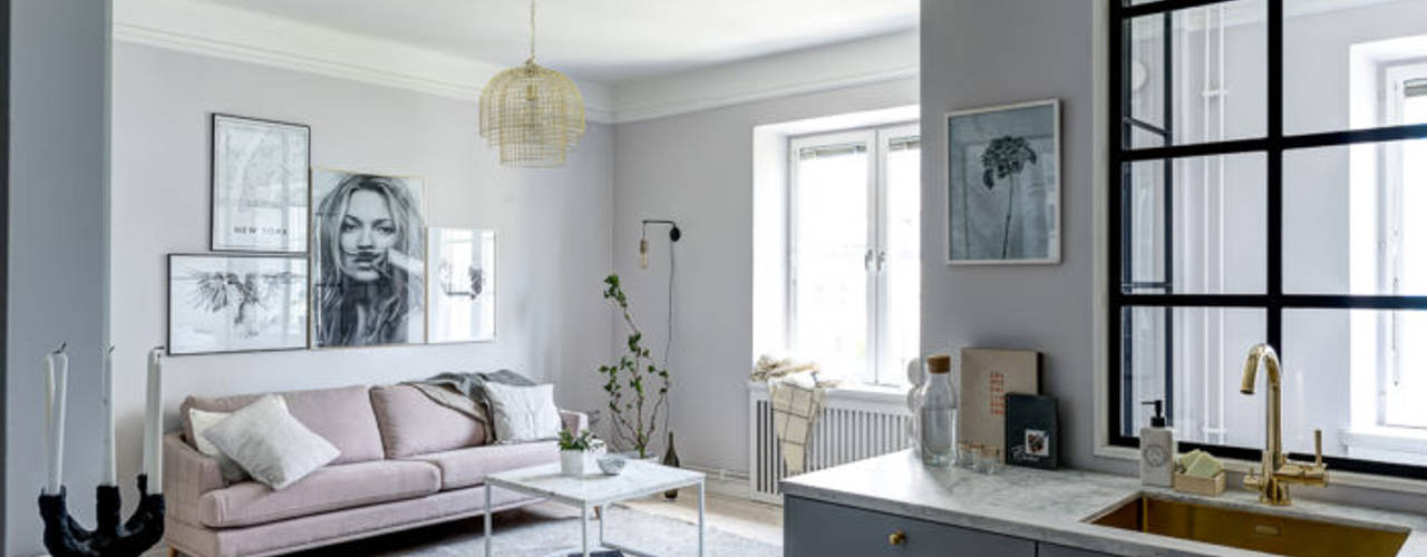 homify Scandinavische woonkamers