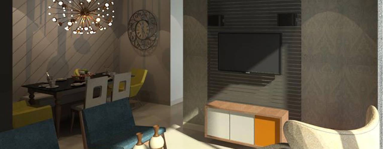Talreja Residence, Ramnani & Associates Ramnani & Associates Modern living room