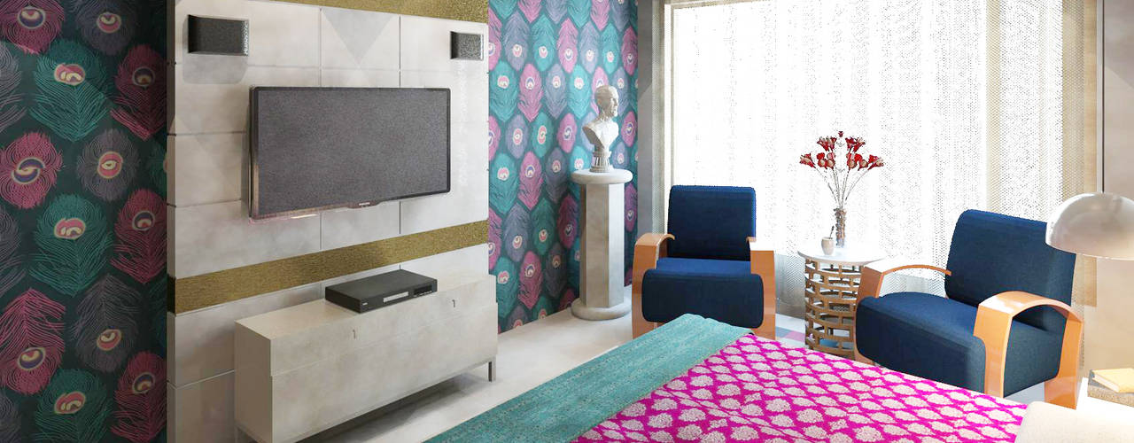Sheth Residence, Ramnani & Associates Ramnani & Associates غرفة نوم