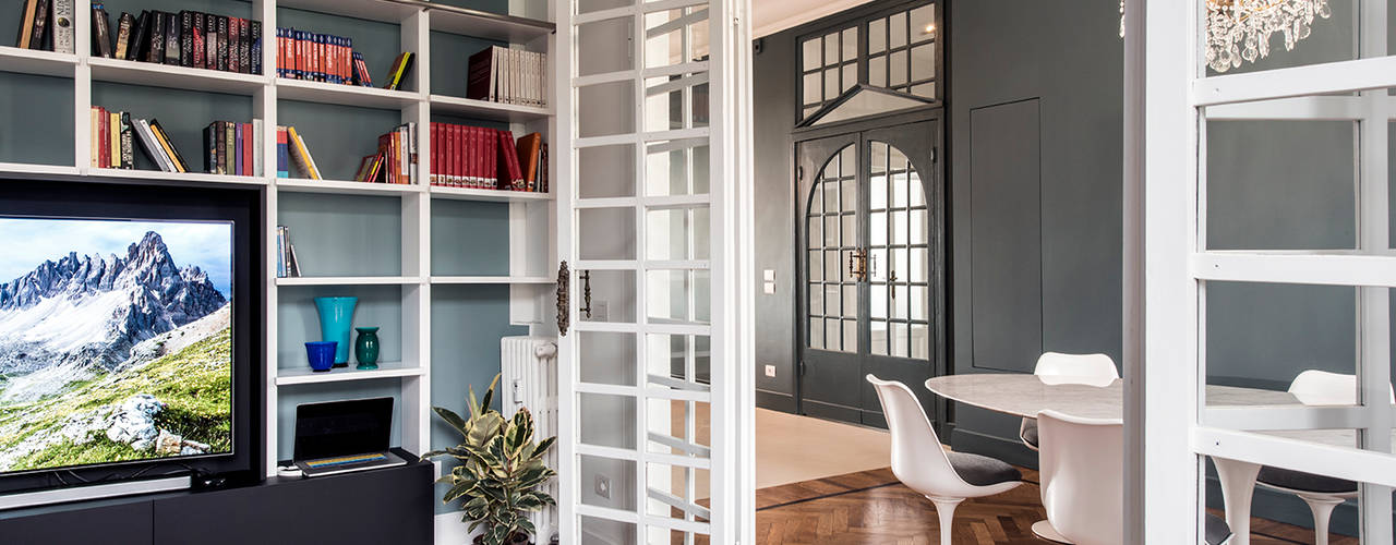 Come inserire un arredamento moderno in un appartamento classico Arredare un soggiorno classico