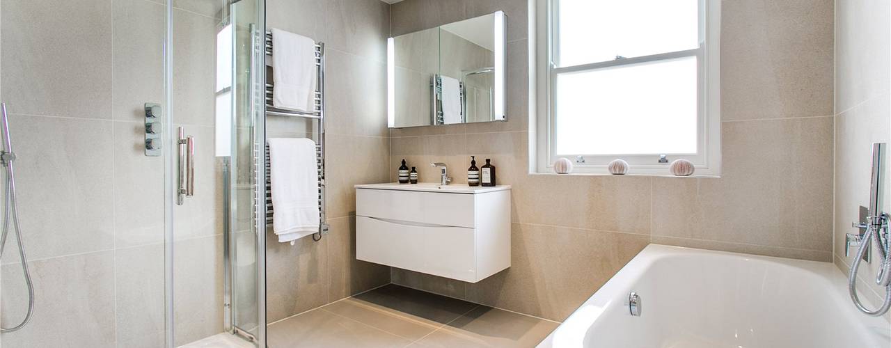 Perrymead Street, SW6, APT Renovation Ltd APT Renovation Ltd Bagno moderno