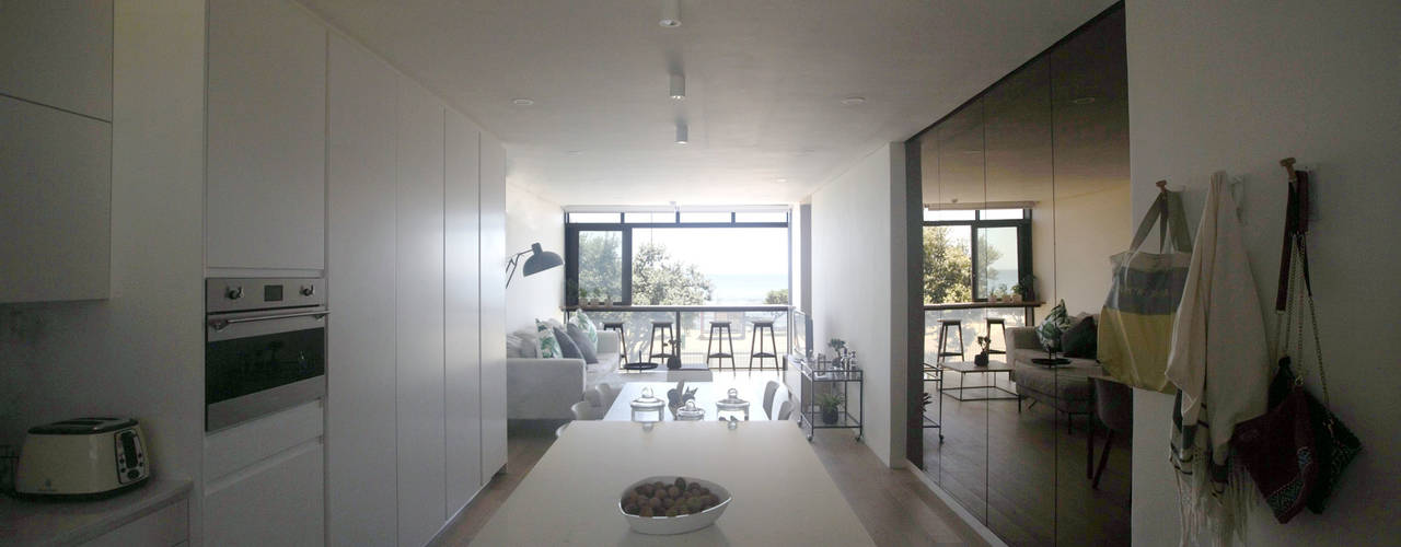 Mouille Point Apartment, Kunst Architecture & Interiors Kunst Architecture & Interiors Cocinas modernas