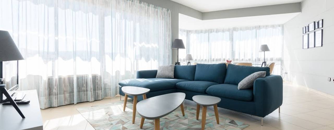 ¡Una gran reforma con un presupuesto reducido!, eM diseño de interiores eM diseño de interiores Modern living room