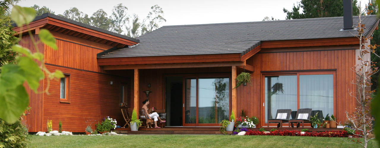 RUSTICASA | Casa unifamiliar | La Coruña, RUSTICASA RUSTICASA Chalés e casas de madeira Madeira Efeito de madeira