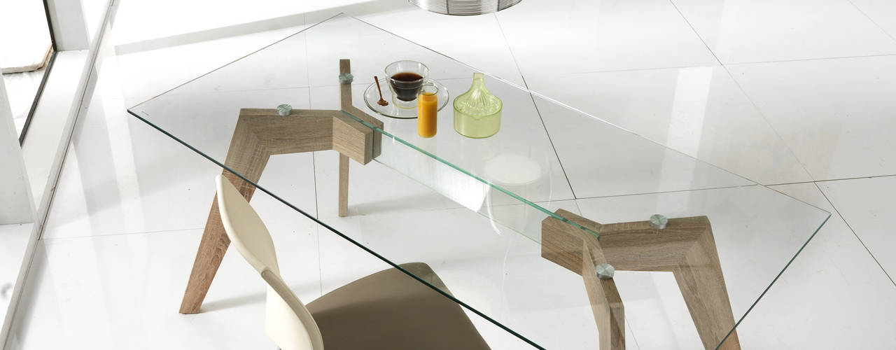 homify Modern Dining Room Glass