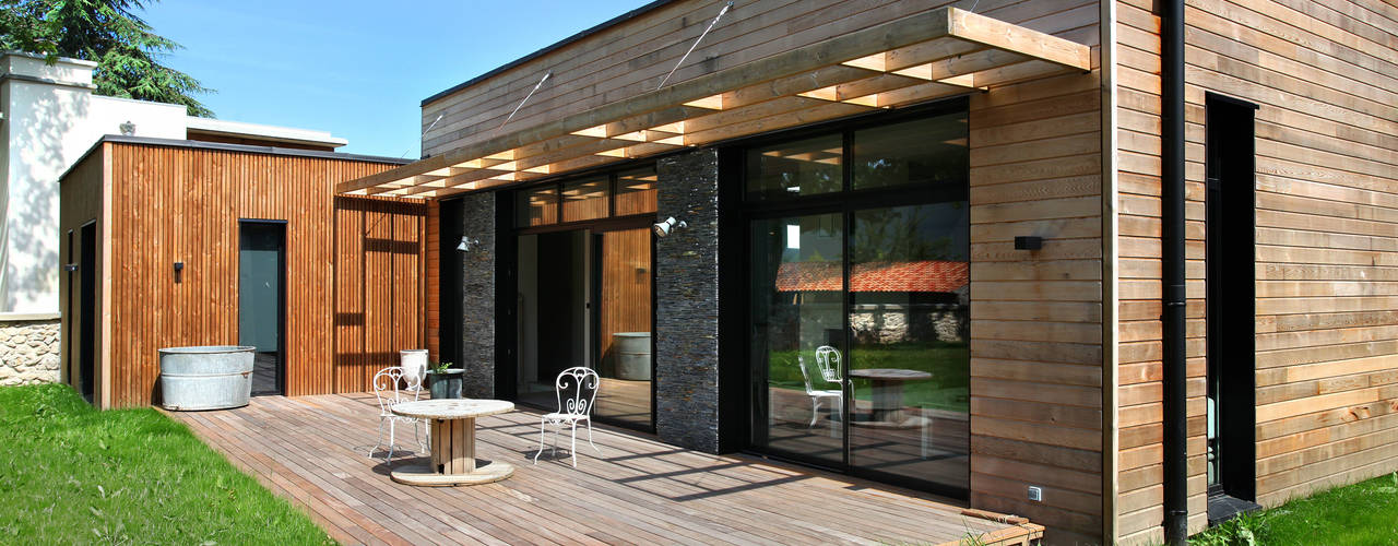 RUSTICASA | Casa em Le Prieuré | Montfort l'Amaury, RUSTICASA RUSTICASA Wooden houses Wood Wood effect