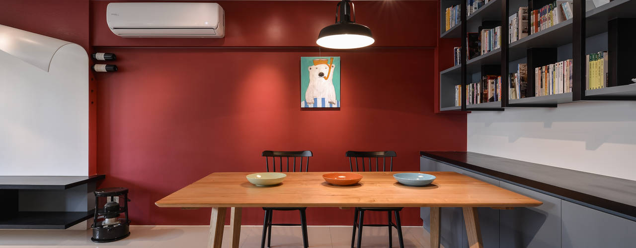 翻頁吧!下一個俏皮國度, 存果空間設計有限公司 存果空間設計有限公司 Eclectic style dining room