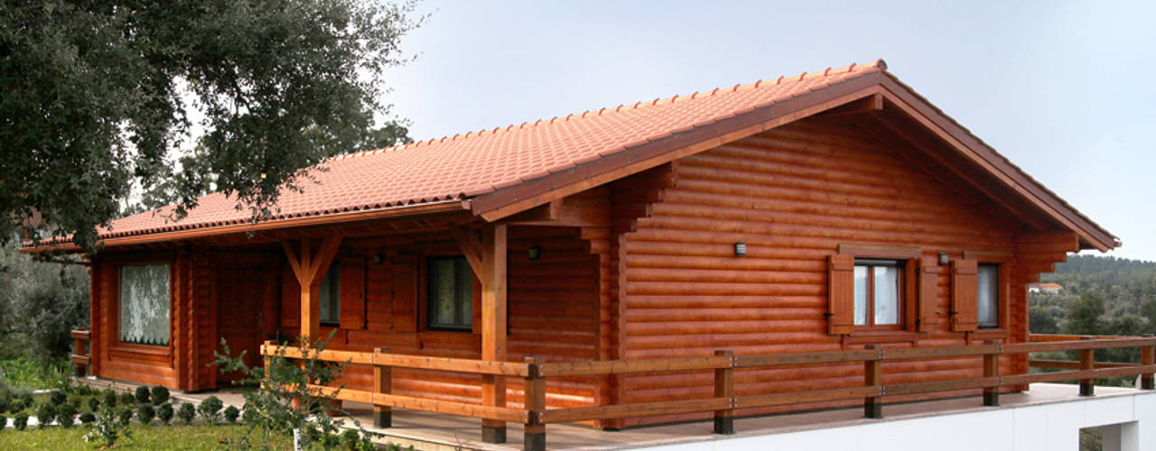 Casa no Sardoal, RUSTICASA RUSTICASA Wooden houses Solid Wood Multicolored