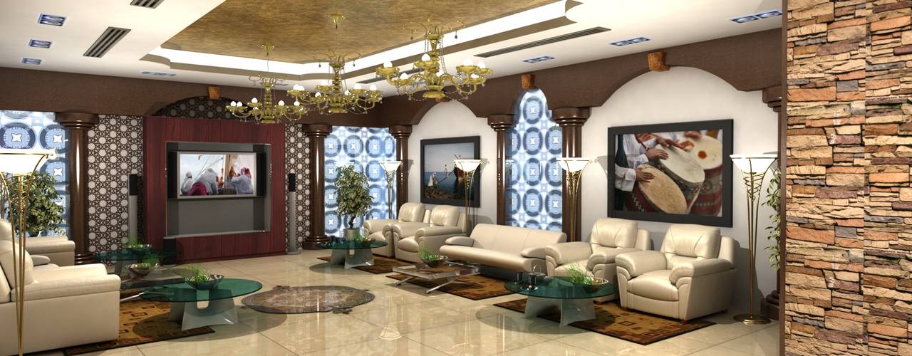 Arabic Villa , Gurooji Designs Gurooji Designs Living room