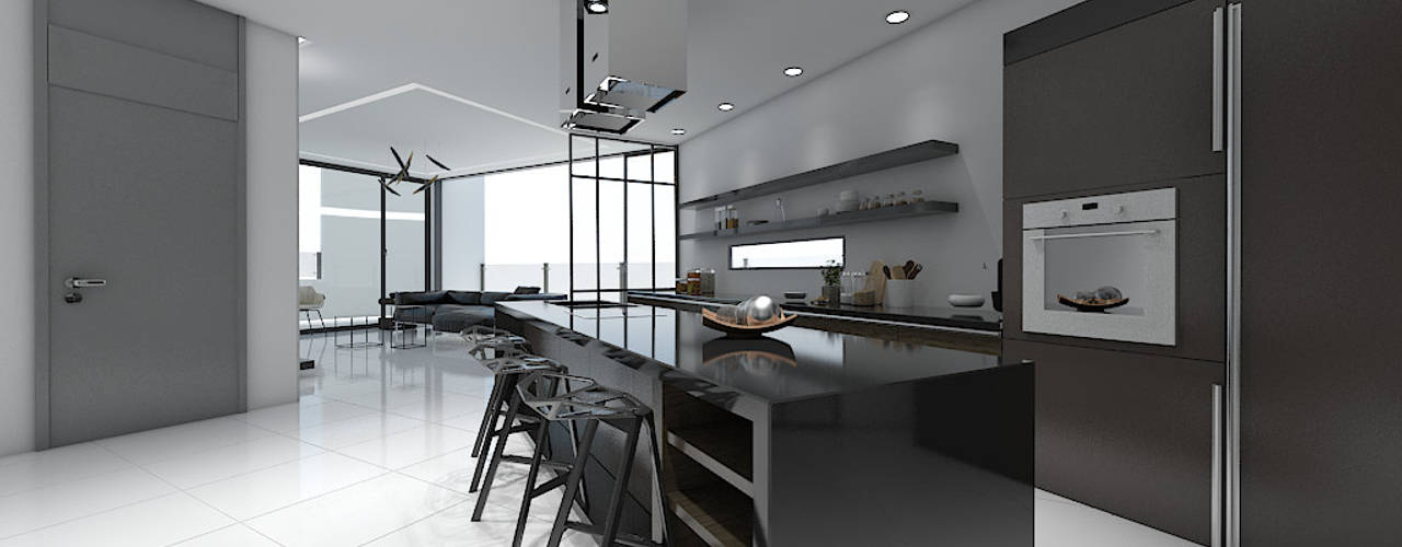 주상복합건물-충청남도 논산시 L씨, 디자인 이업 디자인 이업 Modern kitchen Marble