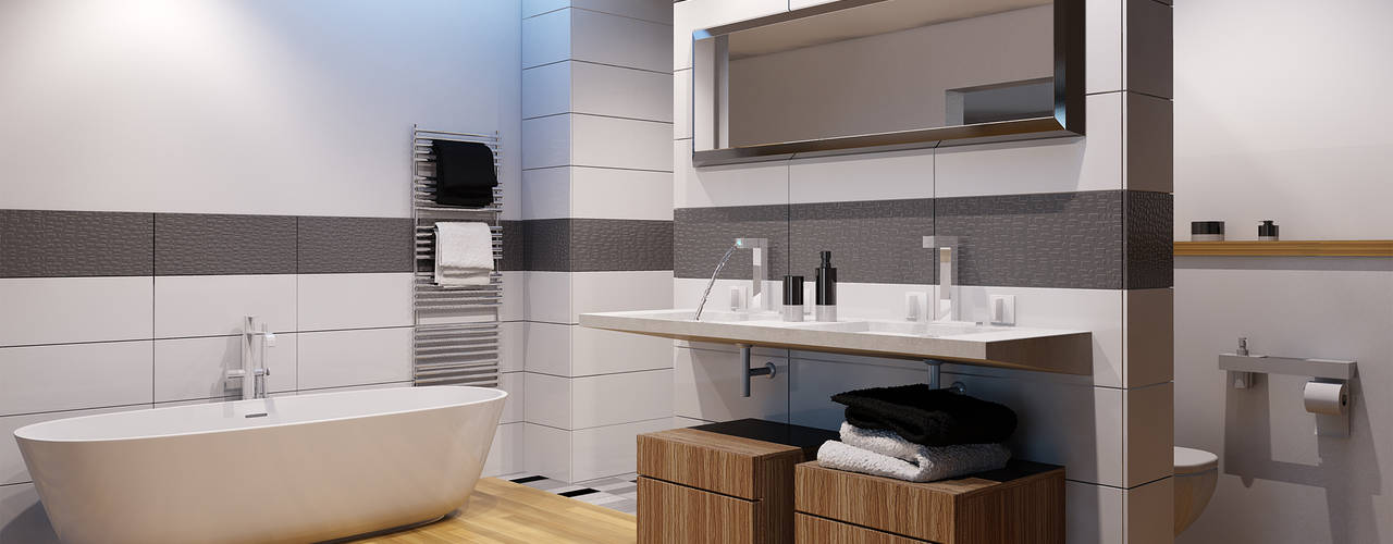 homify Modern bathroom