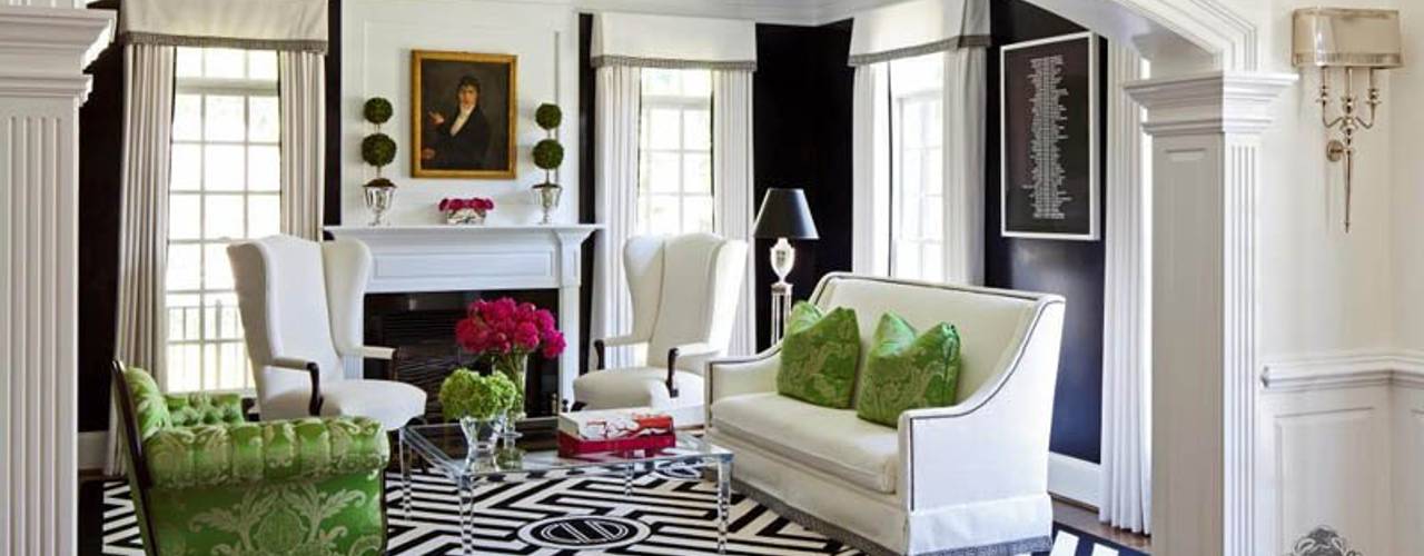 Pop of Color, Kellie Burke Interiors Kellie Burke Interiors Eclectic style living room